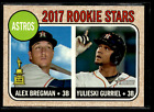 2017 Topps Heritage #113 Astros Rookie Stars Alex Bregman Yuli Gurriel