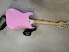 Fender Squier Mini Stratocaster 6 String Electric Guitar Pink. Has 4 Strings.