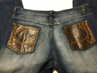 Vintage Karl Kani 89 Embroidered Blue Hip Hop Wide Leg Baggy Denim Jeans Mens 48