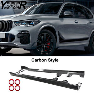Carbon Fiber Fits 2019-2021 2022 2023 BMW G05 X5 M Sport Side Skirts Extension