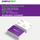 Premium quality printed laminated business cards Silk card - gloss or matt lam