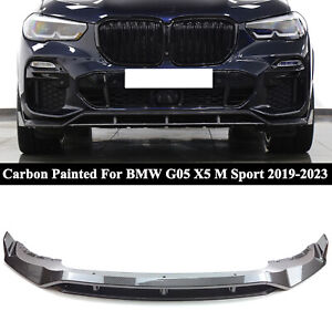 For BMW G05 X5 M Sport 19-23 Front Bumper Bumper Lip Splitter Carbon Fiber Style