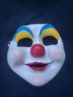 New ListingVintage Fun World DIV Clown Mask Blue Yellow Red Excellent Condition!