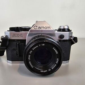 Canon AE-1 Program 35mm SLR Film Camera with 50 mm lens READ DESCRIPTION