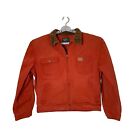 Vintage Polo Country Ralph Lauren Canvas Jacket Orange Men's Large USA - Stained
