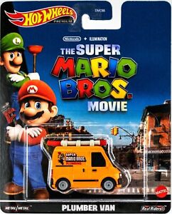 Hot Wheels 2023 Premium Retro Entertainment Super Mario Movie Plumber Van