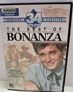 4 DVD Set The Best Of Bonanza 34 Episodes Bonus: 3 Episodes Wagon Train