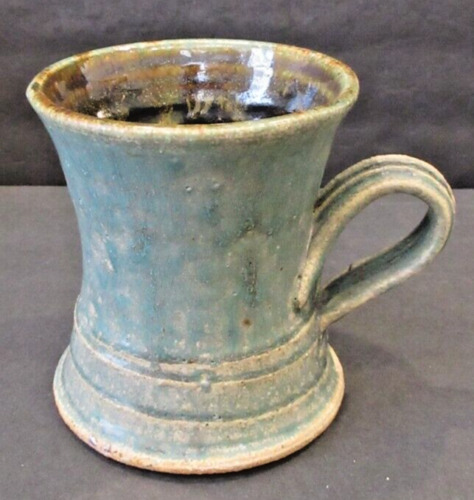 Studio Art Pottery Stoneware Coffee Tea Mug Cup Handmade Tankard ARTIST SIGNED