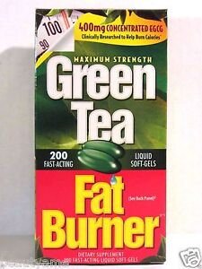 Applied Nutrition Green Tea Fat Burner 400mg EGCG Weight Loss Pills 200 Softgels