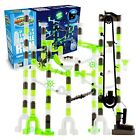 Space Elevator Marble Run With Glass Glow Marbles, 150 pieces