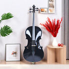 Black Wood 4/4 Full Size Acoustic Cello Set, Beginner Cello & Violoncello