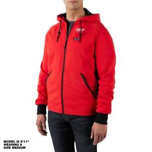 Milwaukee Heated Jacket Hoodie Men's 2X-Large 12-Volt Lithium-Ion Cordless Red