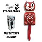 SPACE CHERRY RED LADY KIT CAT CLOCK 15.5