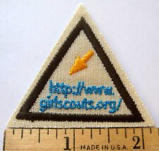 Retired Girl Scout Brownie COMPUTER SMARTS TRY-IT Internet URL Badge Patch NEW