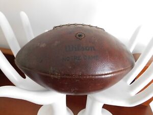 NOTRE DAME 1950's Wilson TD Intercollegiate Game Used Football Hornung Brennan