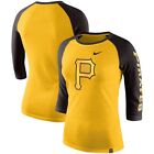 Pittsburgh Pirates Women's Nike 3/4 Sleeve Raglan Tee - NWT! FREE SHIPPING!