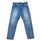 Levis 501 Tapered White Oak Cone Denim Red Line Selvedge Jeans Actual 30x27 30