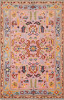Pink Heriz Serapi Beauty Hand-Knotted Indian Accent Carpet in Wool 3x5 ft