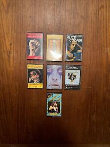 Lot Of 7 Alice Cooper Cassette Tapes Classic Hard Rock