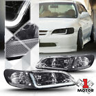 Smoke Tinted Headlight LED Running Light Clear Signal for 98-02 Honda Accord (For: 2000 Honda Accord Coupe)