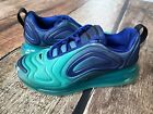 NIKE AIR MAX 720 AQ3196-400 SEA FOREST YOUTH SIZE 1Y BOYS GIRLS SHOES GREAT SPOT
