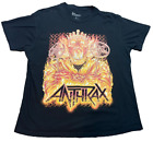 Anthrax Band Black T Shirt North American Tour 2022 Rock Metal Size Large