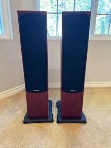 Monitor Audio Silver RX 6 speakers, excellent condition, cherry wood color