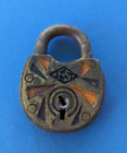 Vintage brass padlock Fraim Slaymaker F-S, 2 5/8
