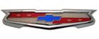 NEW Trim Parts Trunk Emblem Assembly / FOR 1955 CHEVY 150 210 BEL AIR / 1024 (For: 1955 Chevrolet Nomad)