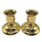 PartyLite Oxford Pair Polished Brass Candle Holders ~ 2.25