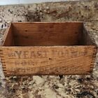 VINTAGE WOOD BOX YEAST FOAM EMPTY FOR ROOT BEER Etc. NW YEAST CO 8.5x5.25x3.25
