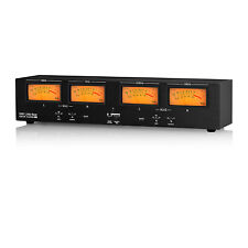 HiFi Stereo RCA/XLR Audio Converter w/Four Analog VU Meter Sound Level Display