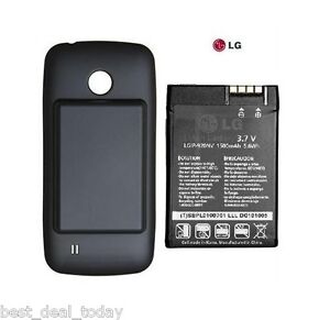 OEM LG Extended Life Battery +Door For Cosmos Touch VN270 Verizon VN-270 1500mah