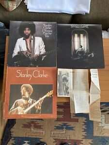 STANLEY CLARKE The Jazz Man Lot of 3 vinyl LPs - See below for details VG+