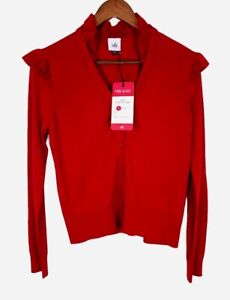Cabi Scarlet Red Cavalier Cardigan #4284 Fall 2022 - Size Small