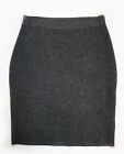 Eileen Fisher Wool Blend Stretch Knit Pull On Pencil Skirt in Charcoal Size XS