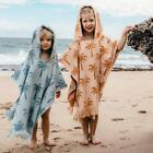 Bambury Kids Palm Poncho Hooded Beach Towels|Quick Drying Mustard|Sunset|Surf