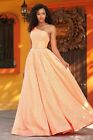 Sherri Hill 54847 Orange One Shouldered Prom Gown Dress sz 10