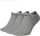 Nike Everyday SX7673-064 Gray Cotton No Show Socks Size Large (3-Pack) SS333