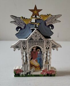 Shelia's House Town Square Nativity First Edition 1997 #9754/11997 with Box