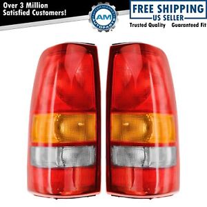 Tail Lights Taillamps Rear Pair Set For Chevrolet Silverado 1500 2500 GMC Sierra (For: 2000 Chevrolet Silverado 1500)