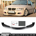 Front Splitter M3 Style Carbon Look For BMW E46 4Dr 325i 330i M Sport 2002-2005
