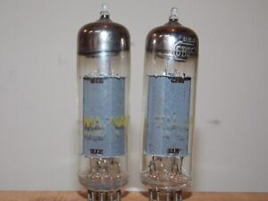 RCA 1962 6BQ5 EL84 vacuum tubes matched & guaranteed  real world voltage