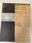 MINNESOTA at NOTRE DAME - COLLEGE FOOTBALL TICKET - 1938