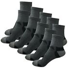 10 Pairs Mens Mid Cut Ankle Quarter Athletic Casual Sport Cotton Socks Size 6-12