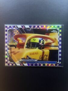 2021 Topps Chrome F1 Formula 1 Lando Norris #22 Purple Checker Flag /199