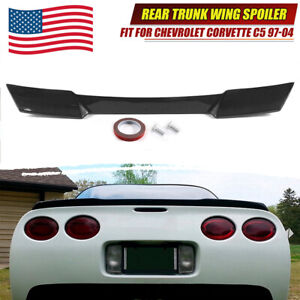 Rear Trunk Wing Spoiler Carbon Fiber For 1997~04 Corvette C5 ZR1 Extended Style (For: 1998 Corvette)