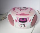 BROKEN Hello Kitty CD Boombox Cassette Player AM/FM Radio.  PARTS ONLY
