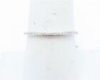 10k White Gold Diamond Accent Band Ring Size 7