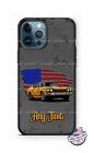 American Flag Classic Gold Car Personalized Phone Case Cover fits iPhone Samsung